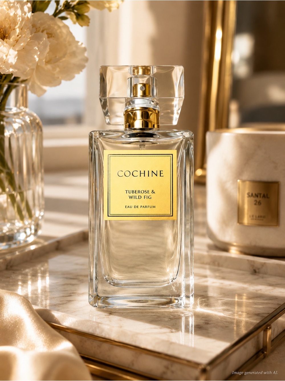 Cochine Tuberose & Wild Fig Eau de Parfum Nearly Full Luxury Fragrance